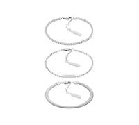 Calvin Klein Set de 3 Pulseras para Mujer Colección CK TRIO en Acero Inoxidable con Cristales - 35000796