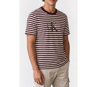 Calvin Klein Short Sleeve 20s Stripe Jersey Tee Moroccan Brown Talla: XL | Camisetas con Decoración Impresa Outlet | Hombre | Marrón