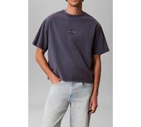 Calvin Klein Short Sleeve 90s Fit Monologo Tee Dark Denim Talla: M | Camisetas Básicas Outlet | Hombre | Azul