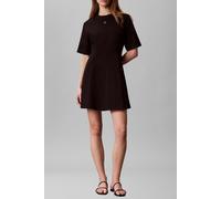 Calvin Klein Short Sleeve Heavy Jersey Seam Detail Dress Black Talla: XL | Mini Vestidos Outlet | Mujer | Negro