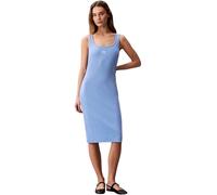 Calvin Klein SL Baby Rib Label Square N LV047F257G Vestidos para Mujer, Azul, Talla M