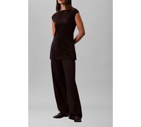 Calvin Klein Sl Plisse Tunic Black Talla: L | Blusas Outlet | Mujer | Negro