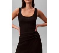 Calvin Klein Sl Varigated Rib Tank Top Black Talla: L | Camisetas de Tirantes Outlet | Mujer | Negro