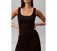 Calvin Klein Sl Varigated Rib Tank Top Black Talla: M | Camisetas de Tirantes Outlet | Mujer | Negro