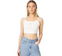 Calvin Klein SL Woven Label LV047F221G - Camiseta sin Mangas para Mujer, Color Blanco, Talla S