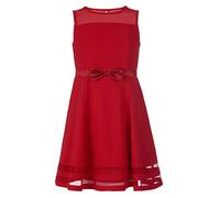 Calvin Klein Sleeveless Round Neck Fit and Flare Party Dress Vestido para ocasin Especial, Cereza, 42 para Niñas