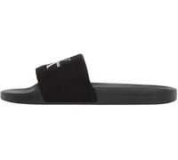 Calvin Klein Slide Monogram Wmns Yw0Yw01835, Chanclas Mujer, Black (Black/Bright White), 39