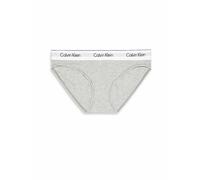 Calvin Klein Braguitas Tipo Bikini Mujer con Logotipo en la Cintura, Gris (Grey Heather), M