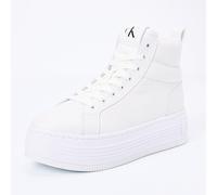 Calvin Klein Sneaker con Plataforma Mujer Bold Retro, Blanco (Triple Bright White), 37