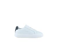 Calvin Klein Sneaker con Suela Cupsole Hombre Chunky Laceup de Piel, Blanco (Bright White/Black), 43