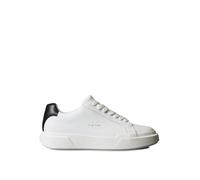 Calvin Klein Sneaker con Suela Cupsole Hombre Chunky Laceup de Piel, Blanco (Bright White/Black), 43
