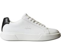 Calvin Klein Sneaker con Suela Cupsole Hombre Chunky Laceup de Piel, Blanco (Bright White/Black), 44