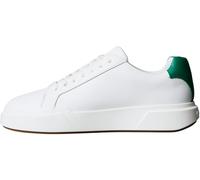 Calvin Klein Sneaker con Suela Cupsole Hombre Chunky Laceup de Piel, Blanco (Bright White/Lush Meadow/Beluga), 44