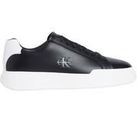 Calvin Klein Sneaker con Suela Cupsole Hombre Chunky Laceup de Piel, Multicolor (Black/White/Black), 44