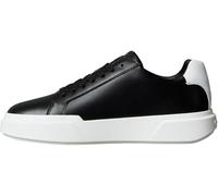 Calvin Klein Sneaker con Suela Cupsole Hombre Chunky Laceup de Piel, Negro (Black/Bright White), 46