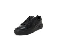 Calvin Klein Sneaker con Suela Cupsole Hombre Chunky Laceup de Piel, Negro (Triple Black), 43