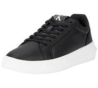 Calvin Klein Sneaker con Suela Cupsole Hombre Chunky Low Calzado, Negro (Black/Bright White), 45