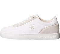Calvin Klein Sneaker con Suela Cupsole Hombre Classic Canvas Low Top, Blanco (Bright White/Eggshell), 44