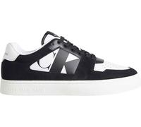 Calvin Klein Sneaker con Suela Cupsole Hombre Classic Heritage Calzado, Negro (Black/Bright White), 45