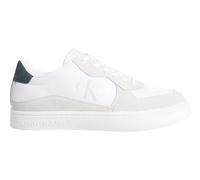 Calvin Klein Jeans Classic Cupsole Iconic Nylon YM0YM01100, Zapatillas Deportivas Hombre, Blanco (Bright White/Green Palm), 40 EU