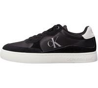 Calvin Klein Sneaker con Suela Cupsole Hombre Classic Iconic Nylon Calzado, Negro (Black/Bright White), 44 EU