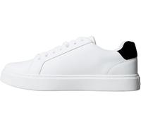 Calvin Klein Sneaker con Suela Cupsole Hombre Classic Laceup de Piel, Blanco (Bright White/Black), 42