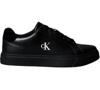 Calvin Klein Sneaker con Suela Cupsole Hombre Classic Laceup de Piel, Negro (Triple Black), 39