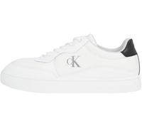 Calvin Klein Sneaker con Suela Cupsole Hombre Tech Ripstop Low Top, Blanco (Bright White/Black), 46