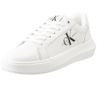 Calvin Klein Sneaker con Suela Cupsole Mujer Chunky Calzado, Blanco (White), 37 EU