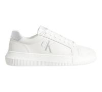 Calvin Klein Sneaker con Suela Cupsole Mujer Chunky Laceup Bajas, Blanco (Bright White/Silver), 38 EU
