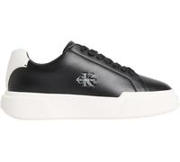 Calvin Klein Sneaker con Suela Cupsole Mujer Chunky Laceup de Piel, Multicolor (Black/White/Black), 36