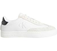 Calvin Klein Sneaker con Suela Cupsole Mujer Classic Low de Piel, Blanco (Bright White/Black), 41