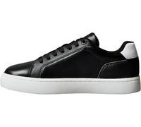 Calvin Klein Sneaker con Suela Cupsole Mujer Classic Mono con Logotipo, Negro (Black/Bright White), 37