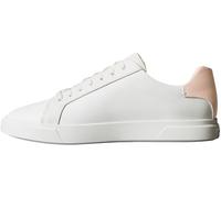 Calvin Klein Sneaker con Suela Cupsole Mujer Low Pro de Piel, Blanco (Lily White/Tuscany), 40