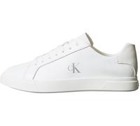 Calvin Klein Sneaker con Suela Cupsole Mujer Low Pro de Piel, Blanco (Triple Bright White), 40