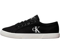 Calvin Klein Sneaker con Suela Vulcanizada Mujer Essential Low Top, Negro (Black/Bright White), 37