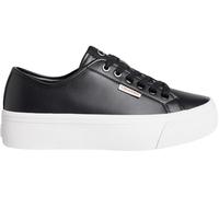 Calvin Klein Sneaker con Suela Vulcanizada Mujer Flatform con Plataforma, Negro (CK Black), 36