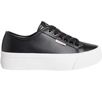 Calvin Klein Sneaker con Suela Vulcanizada Mujer Flatform con Plataforma, Negro (CK Black), 36