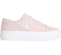 Calvin Klein Sneaker con Suela Vulcanizada Mujer Flatform Low Top, Rosa (Whisper Pink), 37