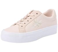 Calvin Klein Sneaker vulcanizadas Mujer Flatform Low Calzado, Rosa (Whisper Pink/White), 40