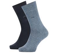 Calvin Klein Sock 2 Pack, Azul (Denim Melange), 43 (Pack de 2) para Hombre