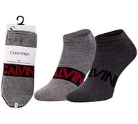 Calvin Klein Socks Calvin Klein Intense Power Men's Liner Socks (2 Pack) Calcetines, Gris, 43-46 para Hombre