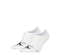 Calvin Klein Socks Organic Cotton High Cut Monogram Footie Calcetín, White, 40-42 (Pack de 2) de los Hombres
