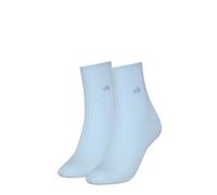 Calvin Klein Socks Organic Cotton Roll Top Calcetín, Light Blue, 40-42 (Pack de 2) De Las Mujeres
