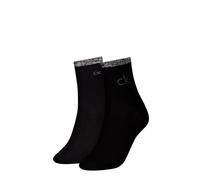 Calvin Klein Socks Shiny Logo, Calcetín De las mujeres, Black,