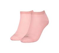 Calvin Klein Socks Shiny Logo Calcetín, Pink, 40-42 (Pack de 2) De Las Mujeres