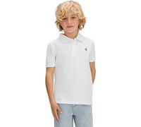 Calvin Klein Solid Polo Lvcksjb29b S/S, White (White 11-0601 Tcx), 16 años para Niños