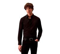 Calvin Klein Solid Stretch Slim Fit Long Sleeve Shirt S