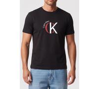 Calvin Klein SS 30S WHSL CKJ 2TONE CK Graphic LV14RE829G - Camisetas gráficas para Hombre, Color Negro (Negro), Talla L, Negro (Negro), L