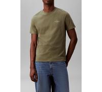 Calvin Klein Ss 30s Classic Micro Tee Dusty Olive Talla: L | Camisetas Básicas Outlet | Hombre | Verde